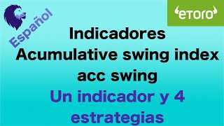 Accumulative swing index  indicador  4 estrategias explicadas  Etoro [upl. by Refinej]