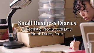 How to Plan a Small Business Black Friday Sale  a realistic cozy productive day in my life 🍂 [upl. by Micheal]