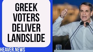 Greek Election Delivers LANDSLIDE Victory [upl. by Diarmid241]