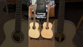 Guitar Building Sitka vs Engelmann Spruce guitar acousticguitar [upl. by Lynnelle]