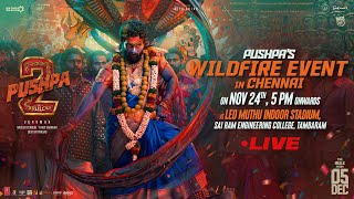 Pushpas WILDFIRE EVENT in Chennai LIVE  Pushpa 2 The Rule  Allu Arjun  Rashmika  Sukumar  DSP [upl. by Paley]