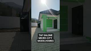 Model Homes Now on Display within TAF Salone Micro City Project in John Obey Sierra Leone Shorts [upl. by Creamer]