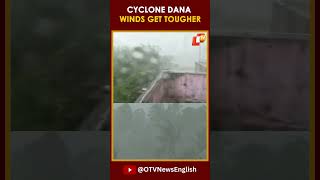 Severe Cyclone ‘Dana’ In Odisha Winds Intensify At Anticipated Landfall Point In Dhamra [upl. by Anirdnajela]