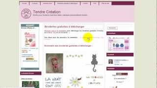 Telecharger vos broderies gratuites [upl. by Aicek]