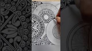 Mandala art ideaszentagle patternmandala patterndoodleartmandala art easyzentangleart [upl. by Odnalra186]