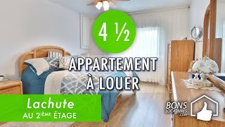 Appartement à louer  Visite virtuelle  Apartment Tour  Lachute 4 ½ BonsLocatairescom [upl. by Lesya738]