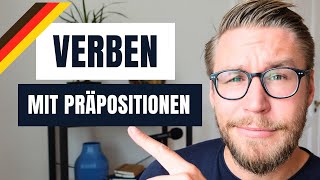 Deutsche Verben mit Präpositionen B2 C1  mit Übung  Learn German [upl. by Mloclam]