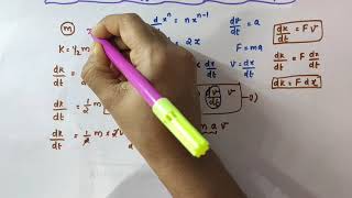 The Work  Energy Theorem for a variable force Class 11 Physics  Chapter 6 Work Energy and power [upl. by Arvind]