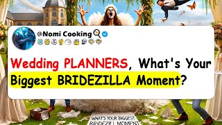 Wedding PLANNERS Whats Your Biggest BRIDEZILLA Moment [upl. by Tak125]