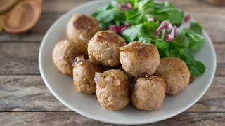 POLPETTE DI CARNE MORBIDE senza uova  Polvere di Riso [upl. by Ahsinwad]