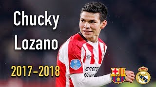 Hirving Lozano  All Goals amp Skills 20172018  PSV  México [upl. by Melisenda532]