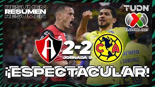 Resumen y goles  Atlas 22 América  CL2023  Liga Mx J9  TUDN [upl. by Jerri895]