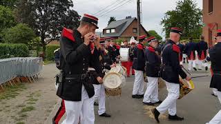 Marche Sainte Rolende 2019 Mardi de Pentecôte Gerpinnes centre 74 tour village compagnie du centre [upl. by Pejsach724]