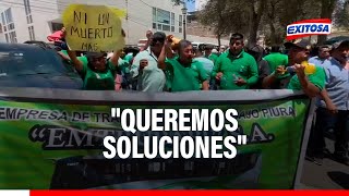 🔴🔵Transportistas de Piura se une al paro ante casos de extorsión quotQueremos solucionesquot [upl. by Rozina850]