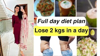 1 Day Fasting Diet Plan to Lose Weight  Lose 2 kgs in One Day [upl. by Newby75]