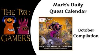 Quest Calendar October Compilation [upl. by Bathesda]