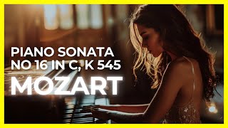 Mozart 🎹 Piano Sonata No 16 in C K 545  Complete Facile Easy [upl. by Yttap]