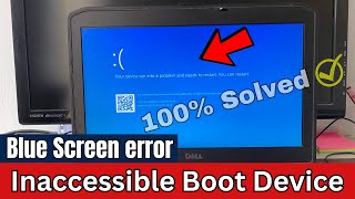 Inaccessible Boot Device Blue Screen Error in Windows 10 [upl. by Darees445]