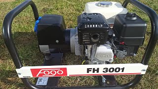 Fogo FH 3001 agregat  generator prądu pierwsze odpalenie i spostrzeżenia testy [upl. by Aicela]