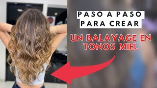 Paso a paso para crear un BALAYAGE en tonos miel BY GABRIEL SAMRA [upl. by Persis]