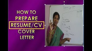 HOW TO WRITE RESUMECV COVER LETTER [upl. by Kcirded]