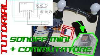 Relè commutatore collego il sonoff come pulsante NO  TUTORIAL sonoff mini con relè Finder 2604 [upl. by Coster561]