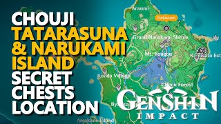 Chouji Location Tatarasuna amp Narukami Island Genshin Impact Secret Chest [upl. by Ebocaj]