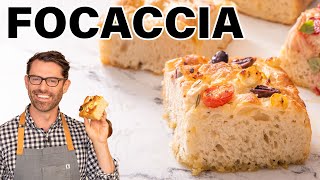 Easy Focaccia Recipe [upl. by Nilam]