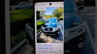 2016 Nissan Pathfinder 68k 13000 nice suv [upl. by Beitnes649]