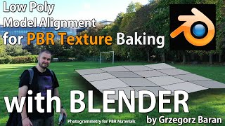 Low Poly Model Alignment for PBR Texture Baking in Blender [upl. by Allegra]