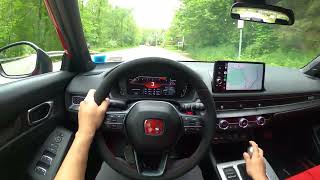 FL5 Civic Type R POV Drive with Integra Type S Pops and Bangs [upl. by Norford914]