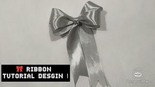 Cara mengikat reben no 1  RIBBON 🎀 TUTORIAL DESGIN 1 [upl. by Enaj]