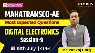 Digital Electronics Most Expected Questions Mahatransco AE Exam 2024  Free Online Classes  Lect9 [upl. by Julian]