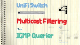 Ubiquiti UniFi Switch  Multicast Filtering and IGMP Querier IGMP Snooping [upl. by Philbrook]