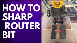 How to sharpen router bit  how to sharpen your own router bit with diamond hone [upl. by Aynotel]