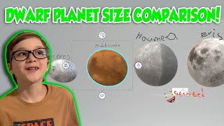 Dwarf Planet Size Comparison In Paint 3D [upl. by Annayar]