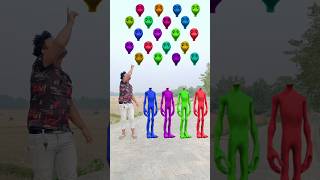 red green blue amp purple alien dancing and deepu sakha Correct headmatching gameMagical video funy [upl. by Marie]