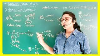 Malonic Ester Synthesis  Koop Synthesis Preparation Methods of Amino Acids [upl. by Cid]