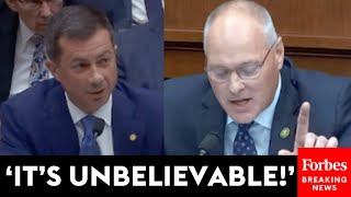 WATCH Pete Stauber Tears Into Sec Pete Buttigieg Over EV Mandates [upl. by Ahsed]