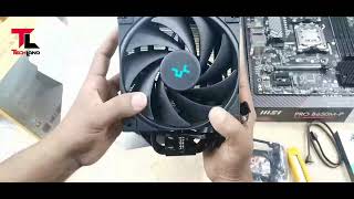 How to install Deepcool AG400 BK ARGB Black Air CPU Cooler Support CPU Socket Intel amp AMD Tech Land [upl. by Alon]