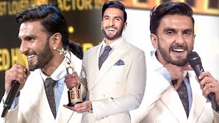 Ranveer Singh Shares His Love Towards South Fans After Winning quotMost Popular Hindi Actor in Southquot [upl. by Psyche812]