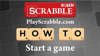 PlayScrabble How to Start a Game [upl. by Verena]