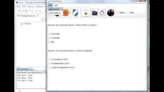 Java programming part 74 GUI  CheckBox ActionListener [upl. by Crispas]