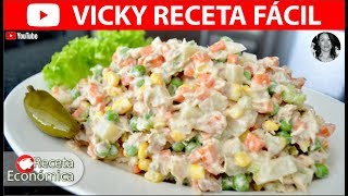 ENSALADA DE ATUN FACIL  VickyRecetaFacil [upl. by Halonna]