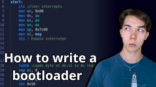 OS development 101  How to make a bootloader part 1  Hello World [upl. by Frannie]