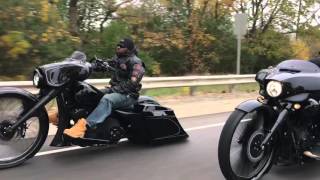 30quot Wheel Harley Street Glide Custom Baggers F Bomb Baggers [upl. by Ilrebma]