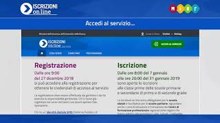 Iscrizioni online 201920  01 Come registrarsi [upl. by Ylevol]