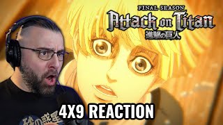 ATTACK ON TITAN 4X9 REACTION Shingeki No Kyojin Brave volunteers [upl. by Pember]