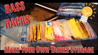 DIY Soft Plastic Storage Tip for Bass Fishing  Bass Hacks [upl. by Mlawsky72]