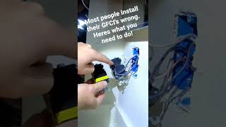 Most people install their GFCIs wrong GFCI not working after replacement What to check [upl. by Assena]